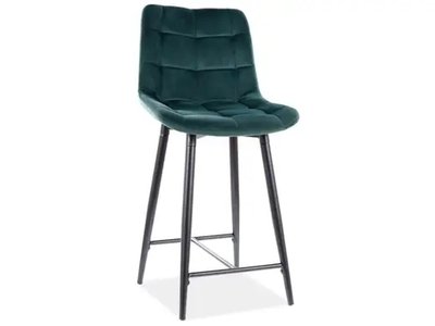 Барный стул CHIC H-2 Velvet Зелений SIGNAL 7394 фото