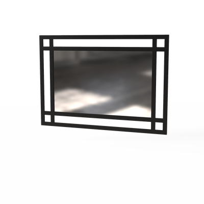 Зеркало Art in Head Ascet 100x70x2 Черный металический каркас (102040117) 102040117-647 фото