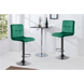 Барний стілець зі спинкою Bonro B-0106 велюр зелений з чорною основою (42400406) borno42400406 фото 6