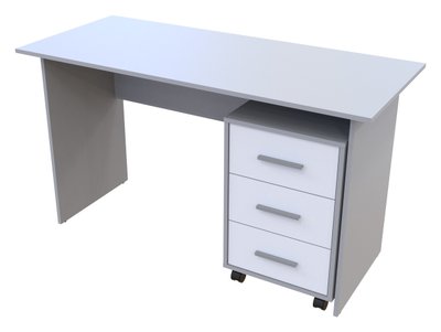 Офисный стол Doros Т3 Серый / Белый 120х60х78 (44900061) 44900061-1782247317 фото