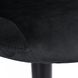 Барний стілець зі спинкою Bonro B-074 велюр чорне з чорною основою (42400303) borno42400303 фото 12