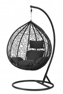 Підвісне крісло-гойдалка кокон Bonro 329M (чорно-сіре) (46000011) borno46000011 фото