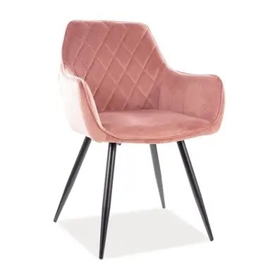 Кресло LINEA Velvet Розовый SIGNAL 1722 фото