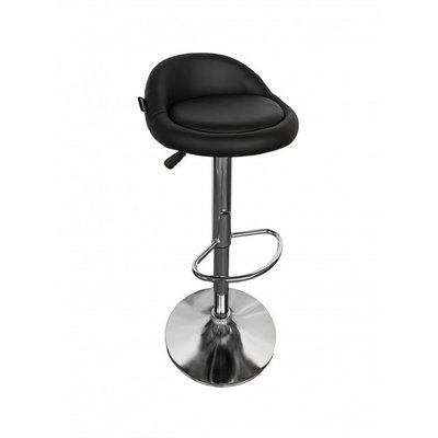 Барный стул со спинкой Bonro B-075 черный (42400101) borno42400101 фото