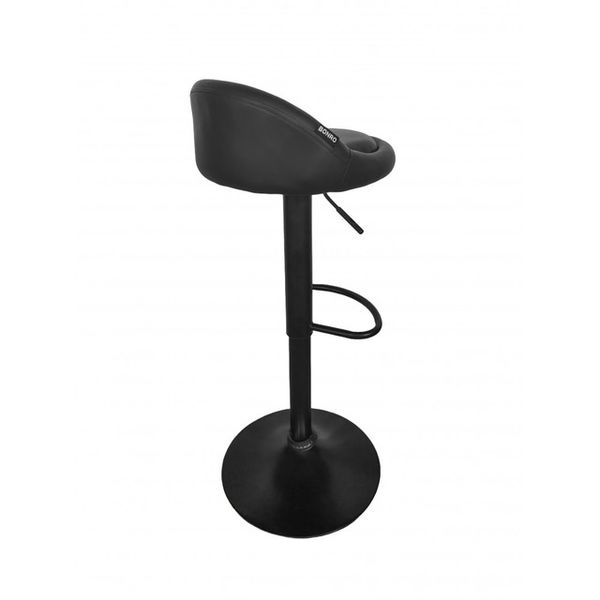 Барний стілець зі спинкою Bonro B-075 чорний (чорна основа) (42400100) borno42400100 фото