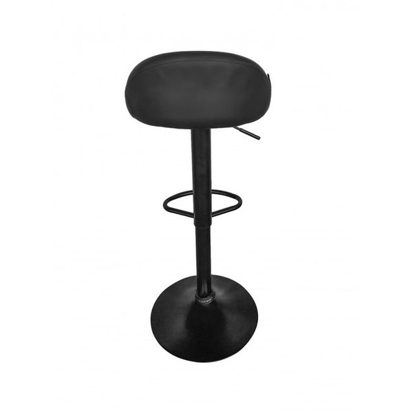 Барний стілець зі спинкою Bonro B-075 чорний (чорна основа) (42400100) borno42400100 фото