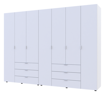 Распашной шкаф для одежды Doros Гелар комплект Белый 3+4 ДСП 271,2х49,5х203,4 (42002120) 42002120-1782247649 фото