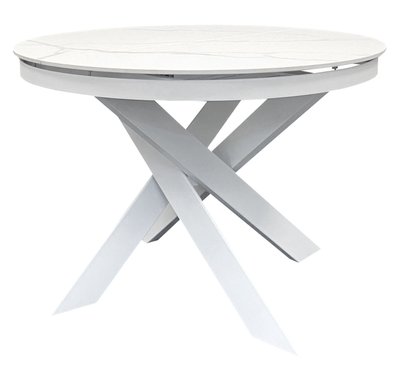 Moon Volakas white стол раскладной керамика 110-140 см DT287S-VOLAKAS WHITE фото
