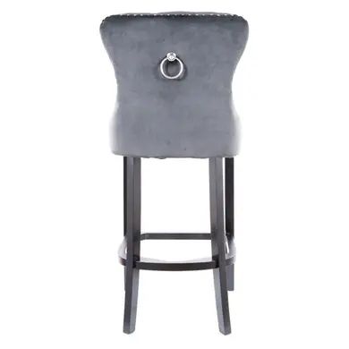 Барний стілець August H-1 Velvet Сірий SIGNAL 2570 фото