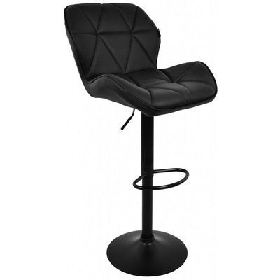 Барный стул со спинкой Bonro B-087 черный (черное основание) (40080062) borno40080062 фото