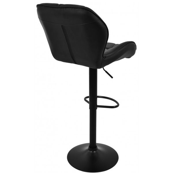 Барний стілець зі спинкою Bonro B-087 чорний (чорна основа) (40080062) borno40080062 фото