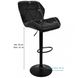 Барний стілець зі спинкою Bonro B-087 чорний (чорна основа) (40080062) borno40080062 фото 8