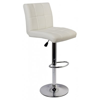 Барный стул со спинкой Bonro BC-0106 белый (40080027) borno40080027 фото