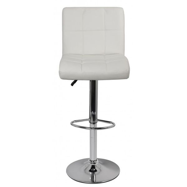 Барний стілець зі спинкою Bonro BC-0106 білий (40080027) borno40080027 фото
