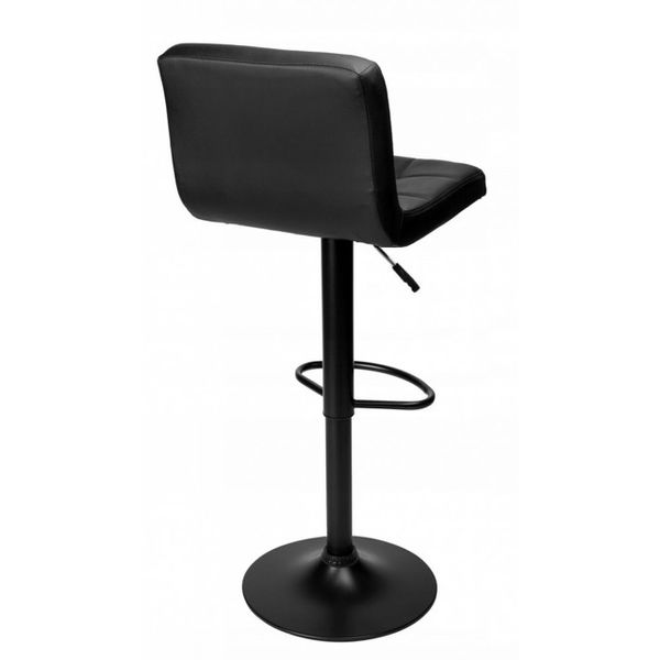 Барний стілець зі спинкою Bonro BN-0106 чорний з чорною основою (42400437) borno42400437 фото