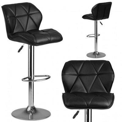 Барный стул со спинкой Bonro BN-087 черный (42400438) borno42400438 фото