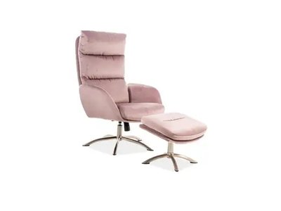 Кресло Monroe Velvet Розовый 110 х 68 см SIGNAL 2737 фото