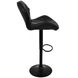 Барний стілець зі спинкою Bonro BN-087 чорний (чорна основа) (42400411) borno42400411 фото 16
