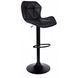 Барний стілець зі спинкою Bonro BN-087 чорний (чорна основа) (42400411) borno42400411 фото 1