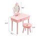 Туалетный столик Bonro В-084 (розовая табуретка) (42400134) borno42400134 фото 9
