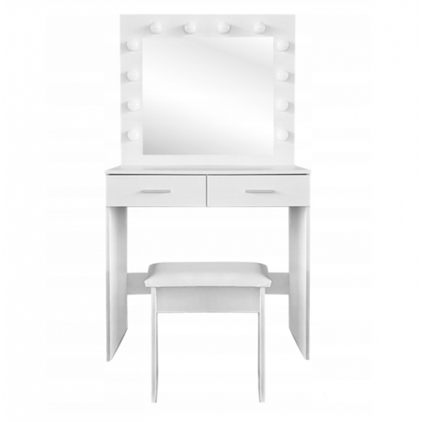 Туалетный столик с подсветкой Bonro-B100 белый (42400020) borno42400020 фото