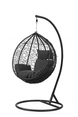 Підвісне крісло-гойдалка кокон Bonro 329S (чорно-сіре) (46000009) borno46000009 фото