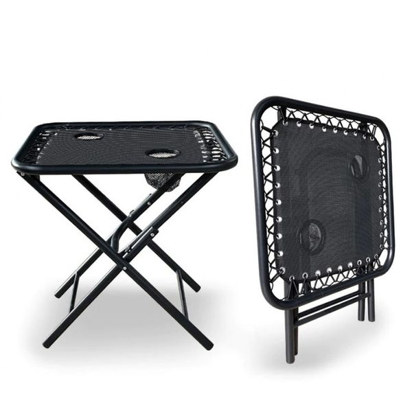 Шезлонг лежак 2 шт и столик набор Bonro SP-167A чорний (70000034) borno70000034 фото