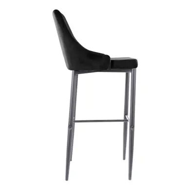 Барний стілець Trix B H-1 Velvet Чорний SIGNAL 2608-1 фото