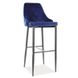 Барний стілець Trix B H-1 Velvet Синій SIGNAL 2608-2 фото 1