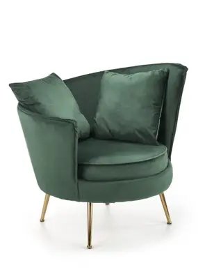 Кресло Almond Velvet Зеленый HALMAR 4066-1 фото