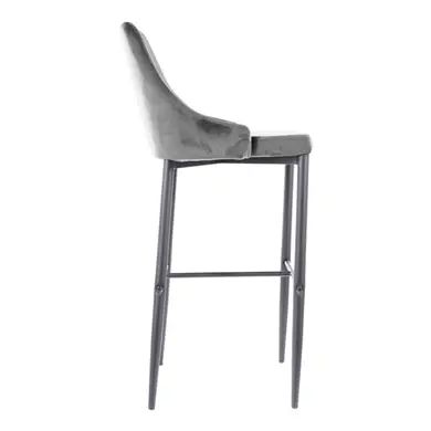 Барний стілець Trix B H-1 Velvet Сірий SIGNAL 2608-3 фото
