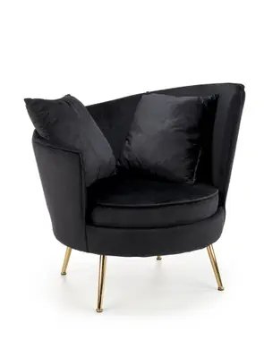 Кресло Almond Velvet Черный HALMAR 4066-3 фото