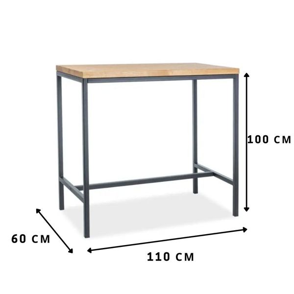 Барний столик Metro SIGNAL 110х60 см 2604-2 фото