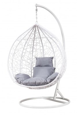 Підвісне крісло-гойдалка кокон Bonro 329XL (біло-сіре) (46000014) borno46000014 фото