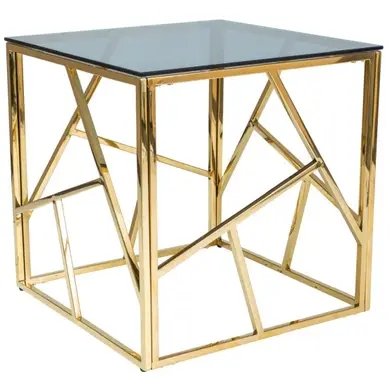 Журнальний столик Escada B Золотий 55х55 см SIGNAL 1710 фото