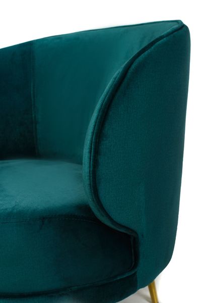 Кресло "Сильвия" изумрудный + золото Vetro-silviya-emerald-armchair фото