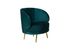 Кресло "Сильвия" изумрудный + золото Vetro-silviya-emerald-armchair фото 1