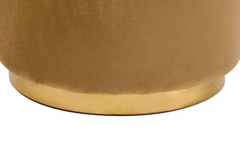 Пуф "Рико" капучино + золото Vetro-riko-cappuccino/gold-pouf фото