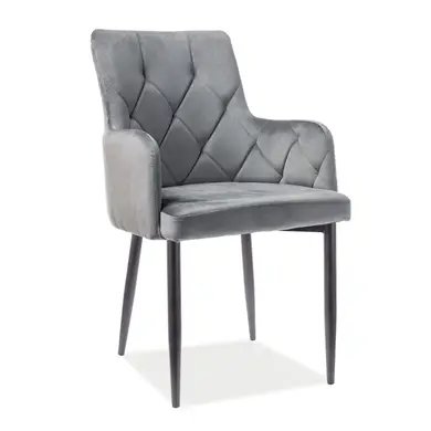 Кресло RICARDO B Velvet Серый SIGNAL 1502 фото