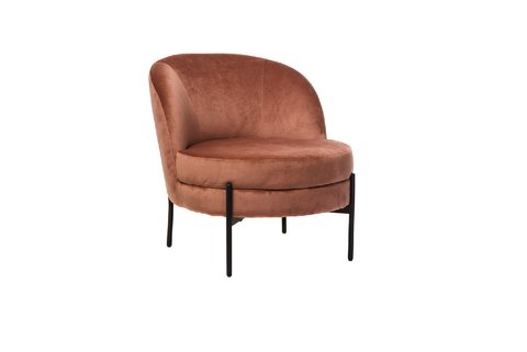 Крісло "Белла" троянда + чорний Vetro-bella-rose-armchair фото