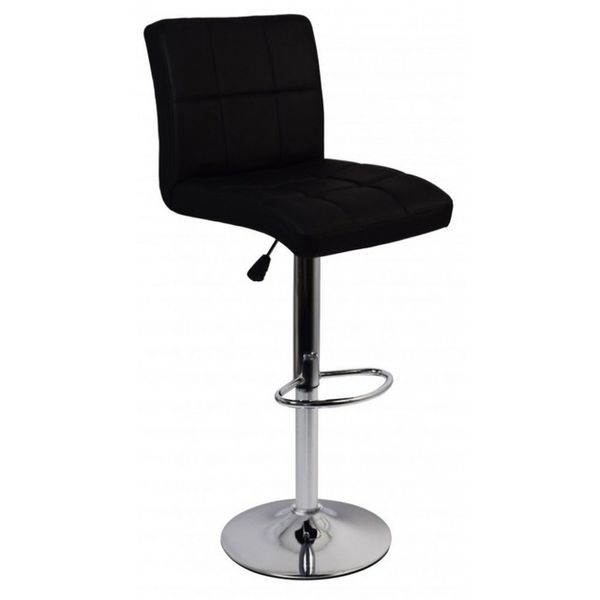 Барный стул со спинкой Bonro BN-0106 черный (42400410) borno42400410 фото