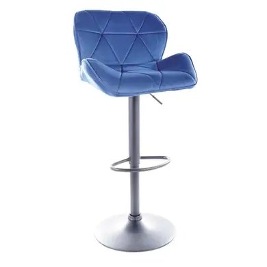 Барний стілець C-122 Velvet Синій SIGNAL 2575-5 фото