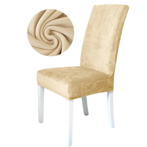 Вельветовий чохол для стільця Diana Textile Velvet al2203Cream фото