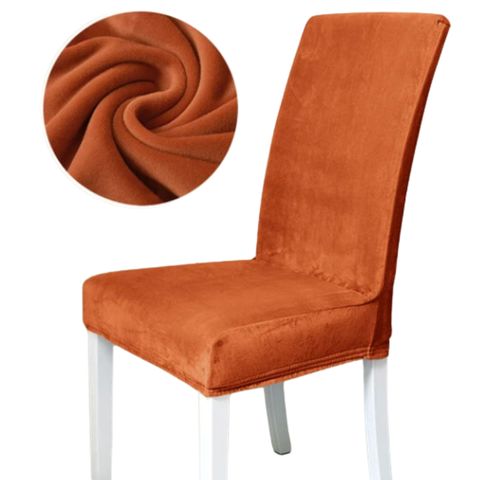 Вельветовий чохол для стільця Diana Textile Velvet al2203Orange фото