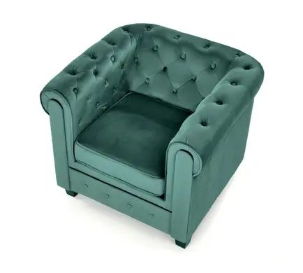 Кресло ERIKSEN Velvet Темно-зеленый HALMAR 7132 фото
