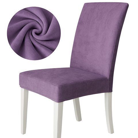 Вельветовий чохол для стільця Diana Textile Velvet al2203Purple фото