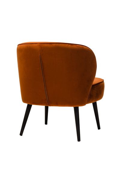 Кресло "Фабио" медный велюр + черный Vetro-fabio-copper-armchair фото
