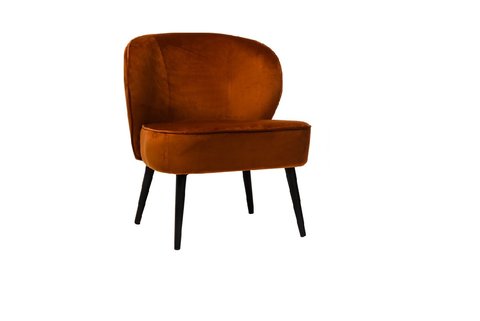 Крісло "Фабіо" мідний велюр + чорний Vetro-fabio-copper-armchair фото