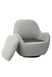 Поворотное кресло Vetro Mebel Каллисто Vetro-Callisto-gray- ripples-swivel-chair фото 7