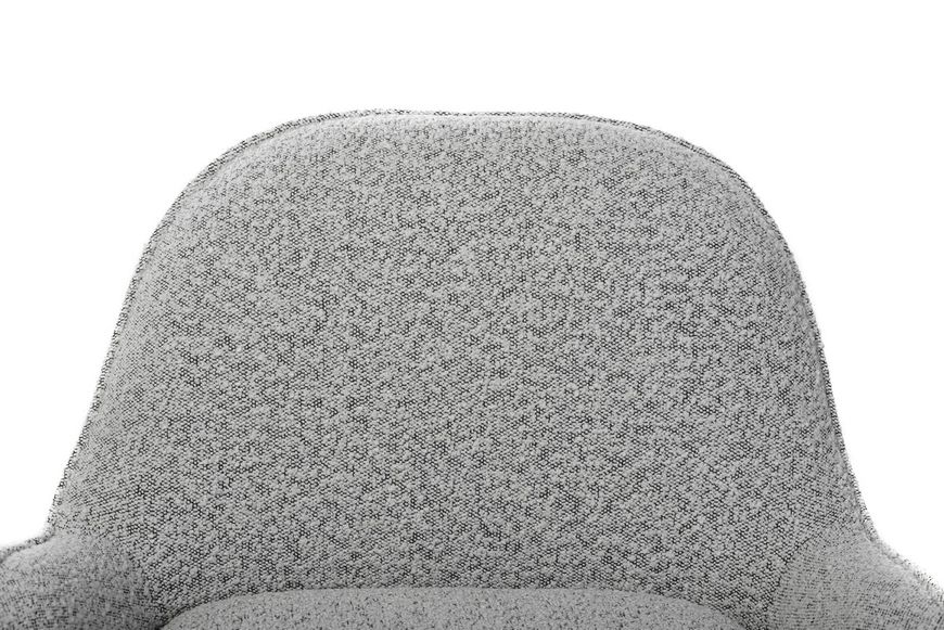 Поворотное кресло Vetro Mebel Каллисто Vetro-Callisto-gray- ripples-swivel-chair фото